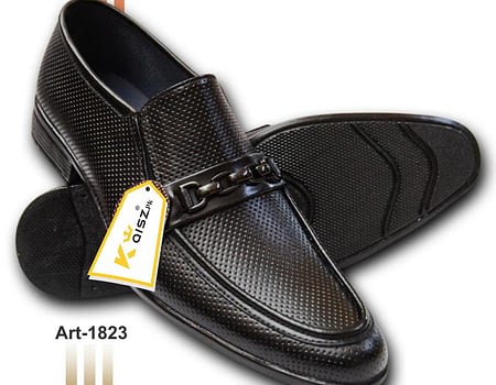 Leather Shoes For Men Hand Made Black Soft Leather SKU 1823